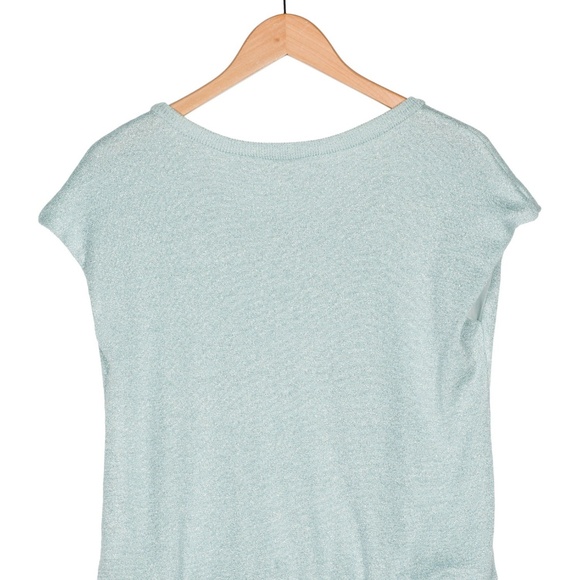 VALMAX Metallic Teal Blouson Dress (NWOT) - Picture 4 of 8